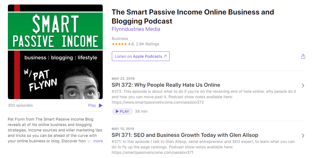 The Smart Passive Income Online Business and Blogging Podcast - iTunes