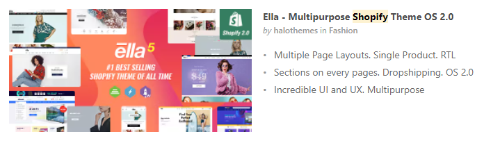 Ella - Multipurpose Shopify Theme