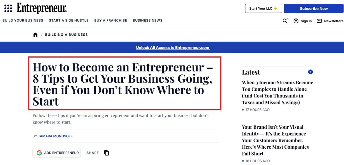 headline-example